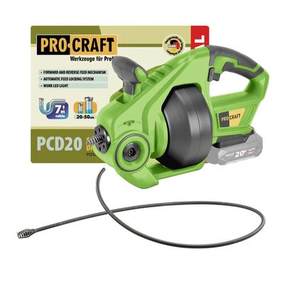 AKU čistič rúr PROCRAFT PCD20bb bez batérie