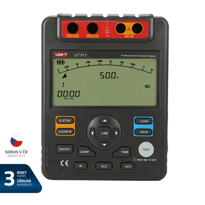 Tester izolačného odporu UNI-T UT512