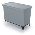 Kôš odpadkový SYSTEMA svetlo šedý 1x10l+1x23l