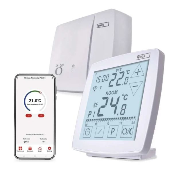 Izbový programovateľný bezdrôtový WiFi GoSmart termostat P56S11