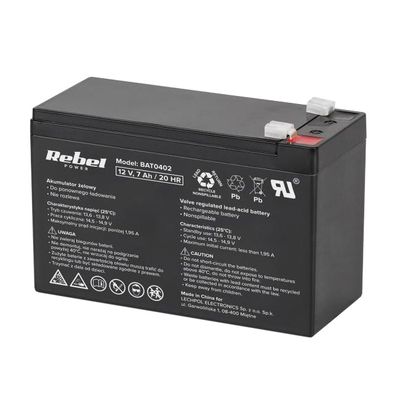 Batéria olovená 12V 7.0Ah REBEL BAT0402