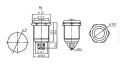 Prepínač tlačidlo okrúhle OFF-(ON) kov-typ3 (12V)