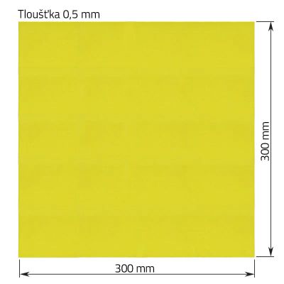 Epoxidová izolačná doska 0,5 × 300 × 300 mm pre batériové súpravy