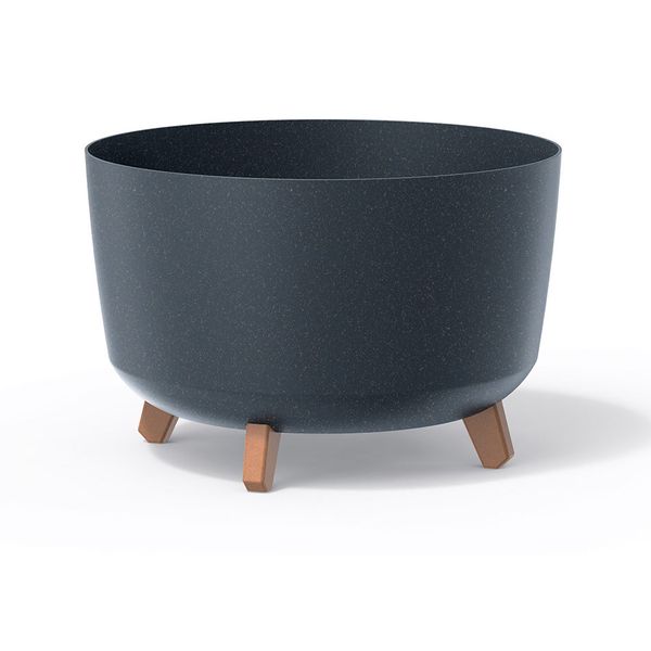 Kvetináč GRACIA STANDARD ECO WOOD antracit 23,5 cm
