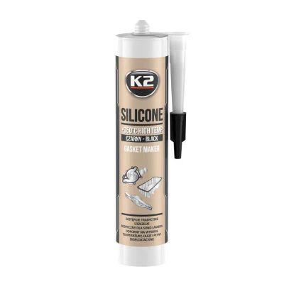 Silikón pre utesnenie časti motora pri montáži K2 SILICONE BLACK 300g
