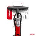 Ručná kovová pumpa s manometrom MINI PU08 AMiO-04343