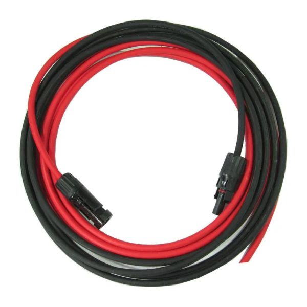 Solárny kábel 6mm2, červený+čierny s konektormi MC4, 3m