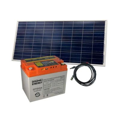 Solárny set batérie GOOWEI ENERGY OTD33 (33Ah, 12V) a solárny panel Victron Energy 115Wp/12V