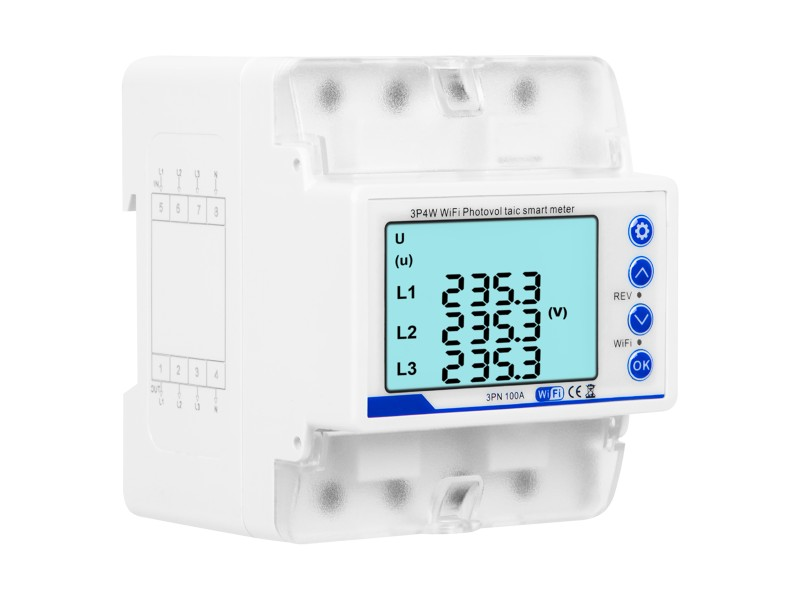 Inteligentný elektromer na DIN lištu BLOW 72-107 WiFi Tuya