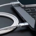 Kábel Forever Vibe USB-C - USB-C 1,0 m 60W strieborný