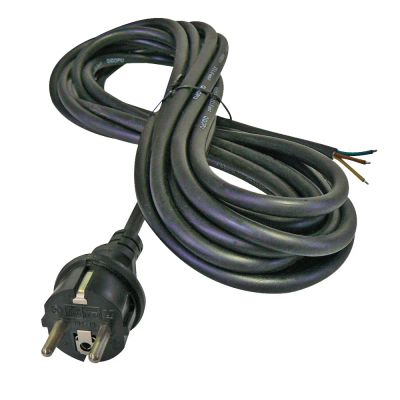Flexo šnúra gumená 3x1,5mm2 5m čierna GETI