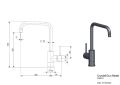 Reginox Crystal gun metal Gun metal