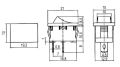 Prepínač kolískový 2pol./2pin ON-OFF 250V/6A čierna 0-I