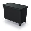 Kôš odpadkový SYSTEMA čierny 1x10l+1x23l