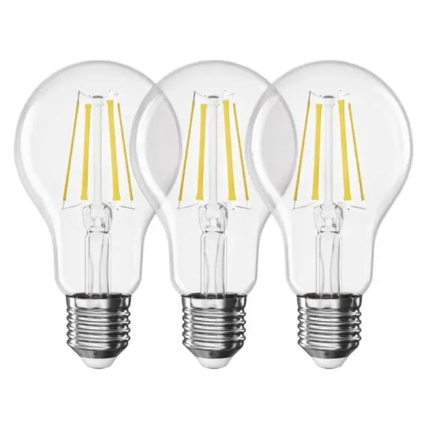 Žiarovka Filament LED E27 5,9W biela prírodná EMOS ZF5D43.3 sada 3ks