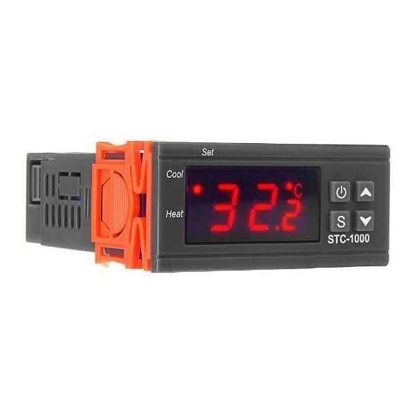 Digitálny termostat STC-1000, rozsah -50~99 °C, napájanie 12V