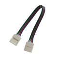 Spojka nespájkovaná pre RGB LED pásik 5050 30,60LED/m 10mm s vodičom, vodeodolný IP68