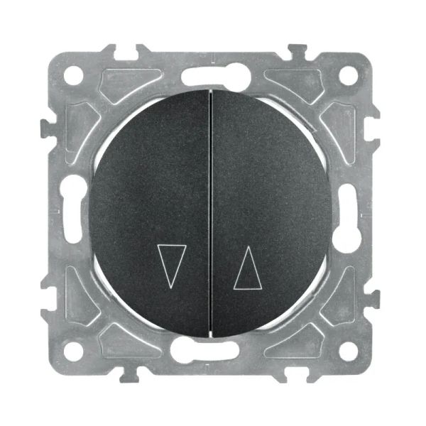 Spínač na rolety ELECTROMALT OVAL OVA1030B čierny