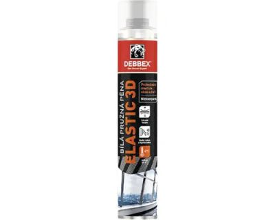 Montážna pena PUR Debbex 3D pružná pištoľová 750 ml
