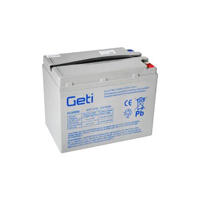 Batéria olovená 12V 55Ah GETI pre elektromotory