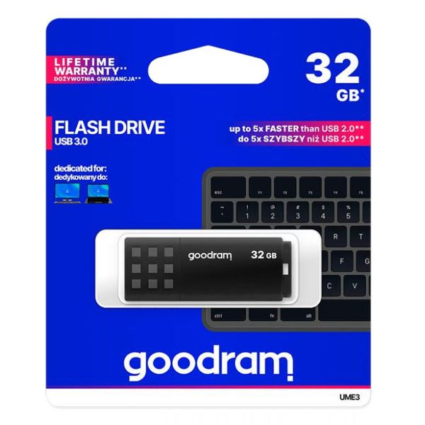 Flash disk GOODRAM USB 3.0 32GB bielo-čierny