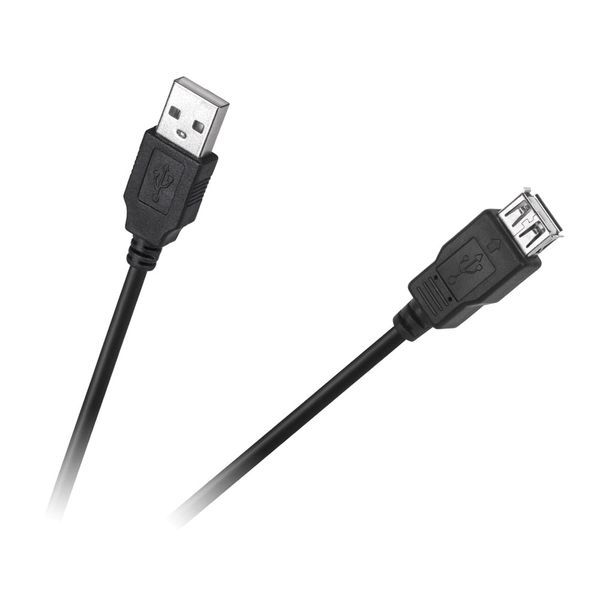 Kábel CABLETECH KPO4013-1.5 Eco-Line USB konektor/USB zdierka 1,5m Black