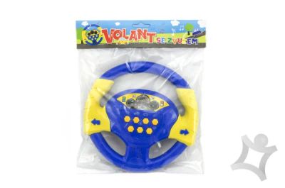 Detský volant na batérie modrý 20 cm