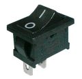 Prepínač kolískový 2pol./2pin ON-OFF 250V/6A čierna 0-I