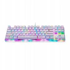 Mechanická herná klávesnica Motospeed K87S RGB (biela)