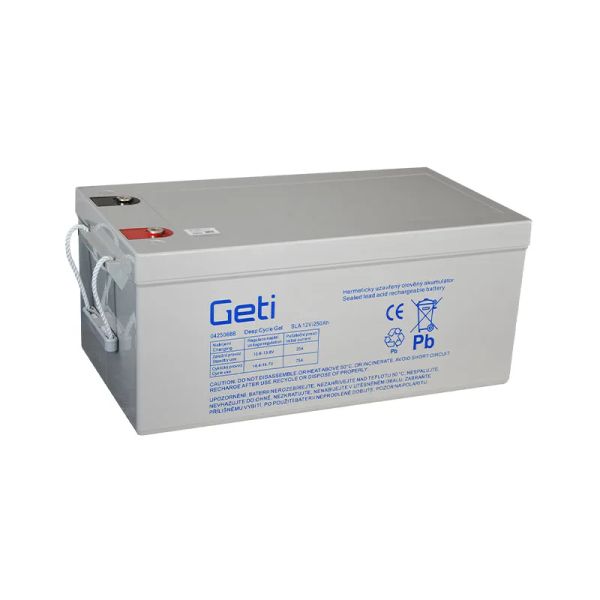 Gélová batéria 12V 250Ah GETI pre soláre