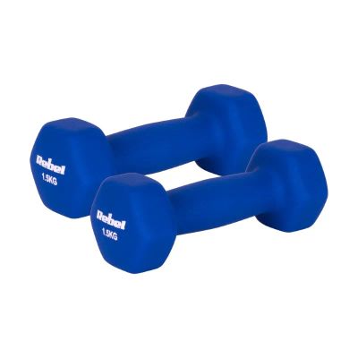 Sada liatinových a neoprénových činiek HEX REBEL RBA-2330-1,5 2x1,5kg