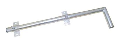 Anténny držiak 90 na balkón-na stenu priemer 42mm výška 16cm žiar.