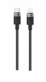 Kábel iPEAX 90010102 USB-C/Lightning 1m Black
