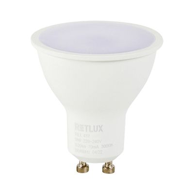 Žiarovka LED GU10 9W biela teplá RETLUX RLL 417