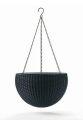 Kvetináč KETER Hanging Sphere Graphite