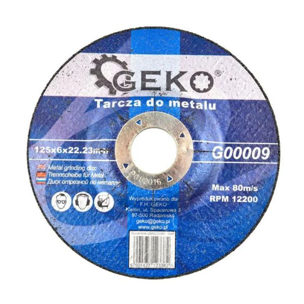 Kotúč na kov brúsny 125mm GEKO G00009