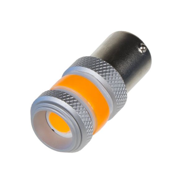 Autožiarovka LED BA15s 9-60V 12W CARCLEVER oranžová