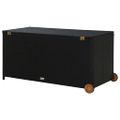 vidaXL Záhradný úložný box, čierny 120x65x61 cm, polyratan