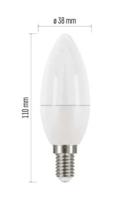 LED žiarovka Classic sviečka / E14 / 7,3 W (60 W) / 806 lm / studená biela