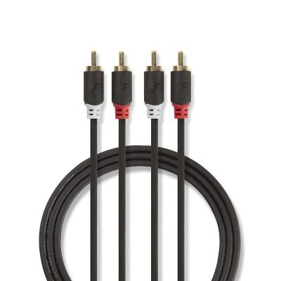 Kábel 2x Cinch konektor/2x Cinch konektor 5m NEDIS CABW24200AT50