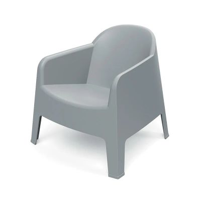 Kreslo záhradné MILANE 745x730x735mm - šedá