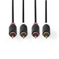 Kábel 2x Cinch konektor/2x Cinch konektor 3m NEDIS CABW24200AT30