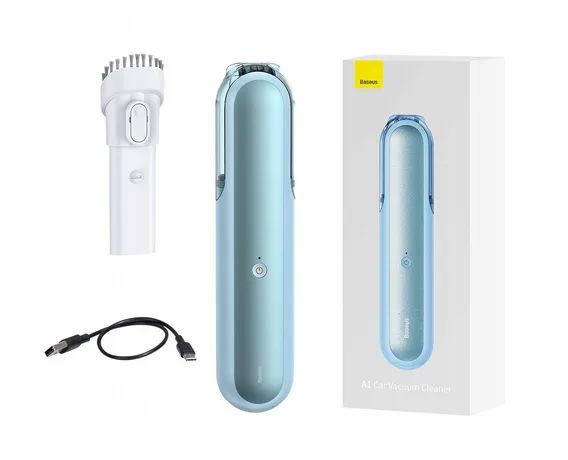 Baseus A1 mini bezdrôtový vysávač do auta 4000Pa, 30W modrý (VCAQ010003)