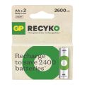 Nabíjacie batérie AA (R6) 1,2V/2600mAh GP Recyko 2ks