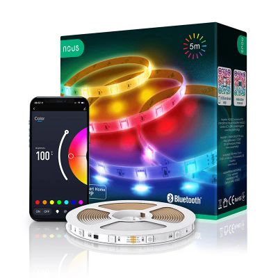 Smart LED pásik 24V 30LED/m IP44 12W RGB NOUS F6 5m Bluetooth Tuya