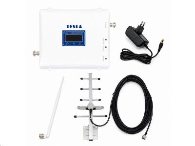 Tesla GSM-01 zosilovač/opakovač 900 MHz - kompletná sada