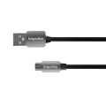 Kábel KRUGER & MATZ KM0331 USB/micro USB 1,8m Black