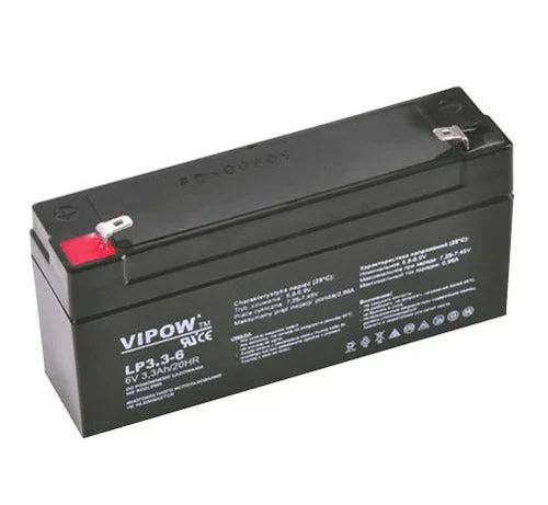 Batéria olovená  6V 3.3Ah VIPOW BAT0205