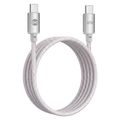 Kábel Forever Vibe USB-C - USB-C 1,0 m 60W strieborný