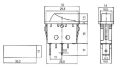 Prepínač kolískový 2-pol./2-pin ON-OFF 250 V/15 A čierny